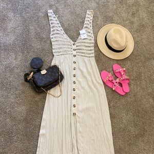 Dress| Size: M| Color: Sand| 🦒🌺🍋